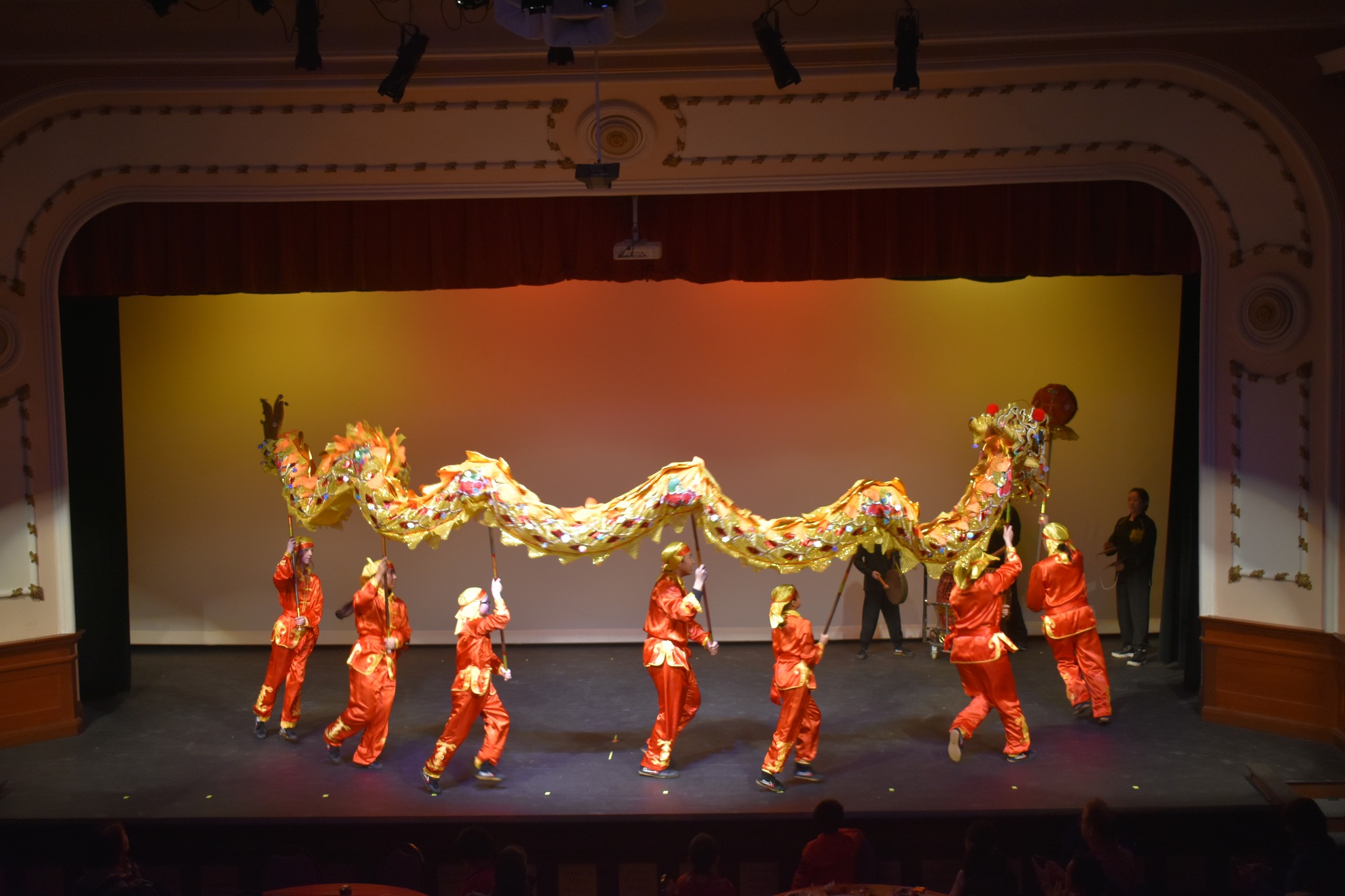 Dragon dance at the Heyde Center