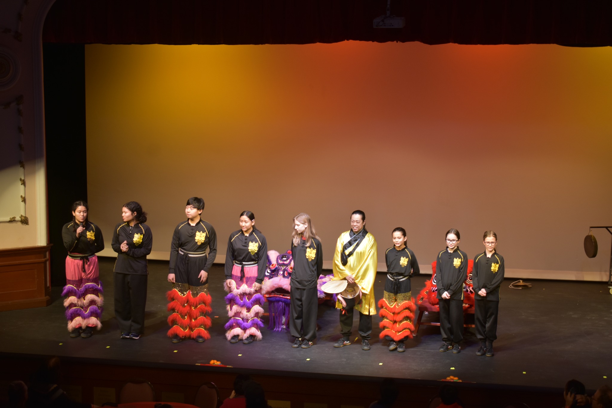 Lion dance troupe lineup
